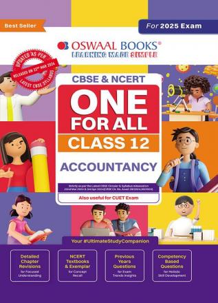 Oswaal CBSE & NCERT One for All | Class 12 Accountancy For 2025 Board Exam