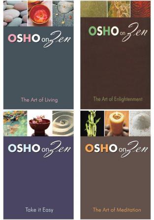 Osho Books : Zen Take It Easy + Zen The Art Of Living + Zen The Art Of Meditation + Zen The Art Of Enlightenment