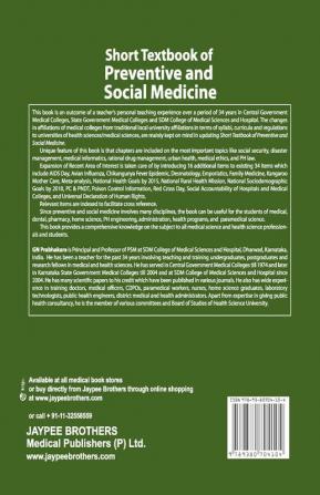 SHORT TEXTBOOK OF PREVENTIVE AND SOCIAL MEDICINE 2/E 2010