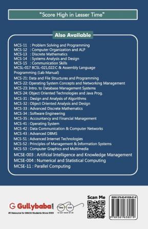 MCS-42 Data Communication and Computer Networks