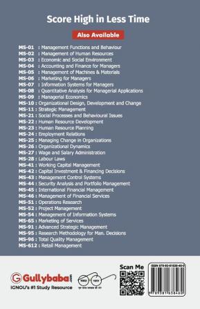 MS-44 Security Analysis and Portfolio Management