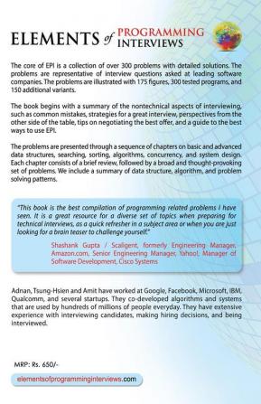 Elements of Programming Interviews