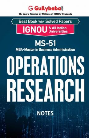 MS-51 Operations Research