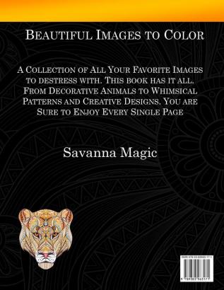 Adult Coloring Book: (Volume 4 of Savanna Magic Coloring Books)