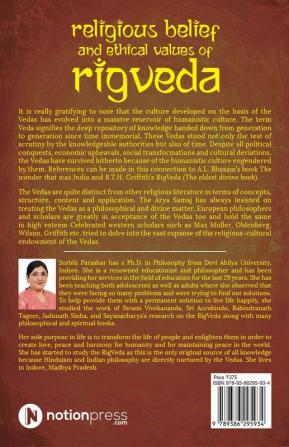 RELIGIOUS BELIEF AND ETHICAL VALUES OF RIGVEDA : A BOOK ON RIGVEDA