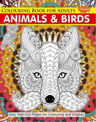 Colouring Book for Adults Animals & Birds