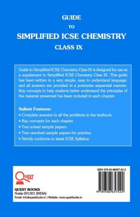 GUIDE TO SIMPLIFIED ICSE CHEMISTRY CLASS IX