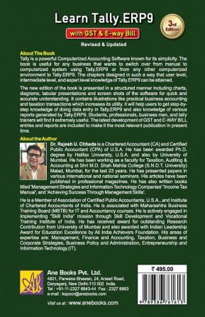 Learn Tally. ERP9 with GST & E-Way Bill 3/E
