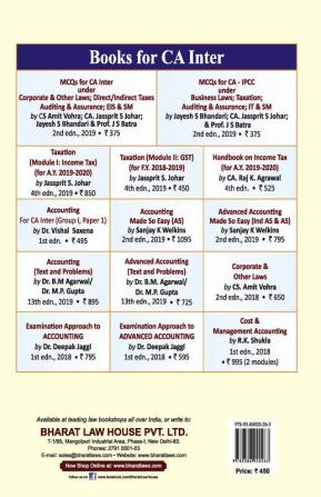 Taxation (Module II: GST) (for F.Y. 2019-2020)