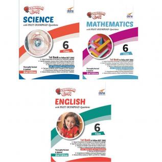 Olympiad Champs Science Mathematics English Class 6 with Past Questions (Set of 3 Books)