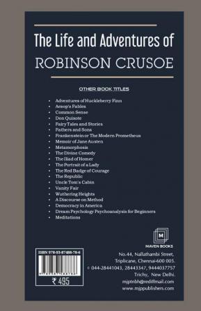 The Life and Adventures of Robinson Crusoe