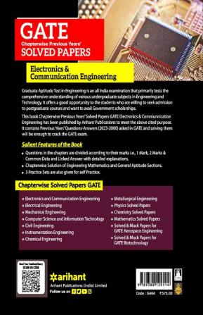 GATE Chapterwise Previous Years Solved Papers (2023-2000) Electronics & Communication Engineering