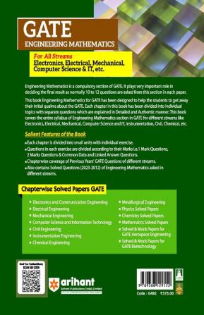 GATE Engineering Mathematics for All Streams (Electronics Electrical Mechanical Computer Science & IT)