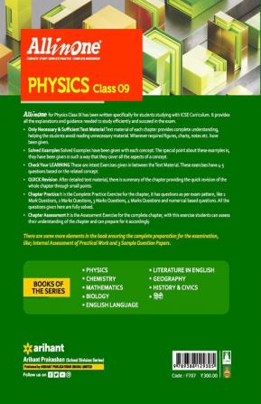 All In One Class 9th Physics for ICSE Exam 2024