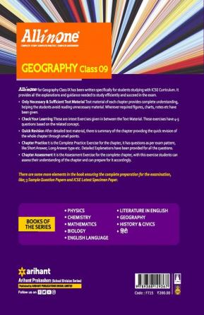 All In One Class 9th Geography for ICSE Exam 2024