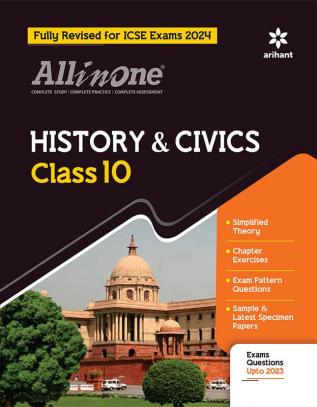 All In One Class 10th History & Civics for ICSE Exam 2024