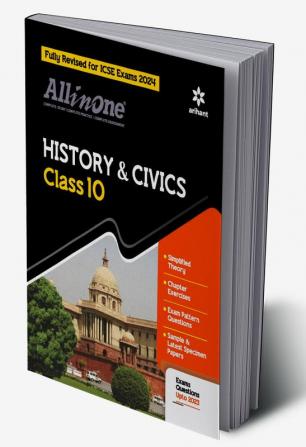 All In One Class 10th History & Civics for ICSE Exam 2024