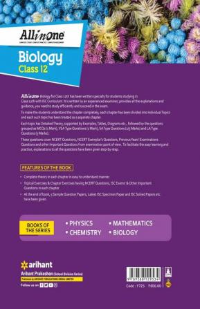 All In One Class 12th Biology for ISC Exam 2024