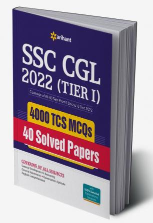 SSC CGL Tier 1 4000 TCS MCQs and 40 Solved Papers