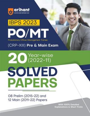 20 Year-Wise (2022-11) Solved Papers IBPS Bank PO/MT Pre & Main Exam 2023