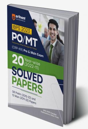 20 Year-Wise (2022-11) Solved Papers IBPS Bank PO/MT Pre & Main Exam 2023