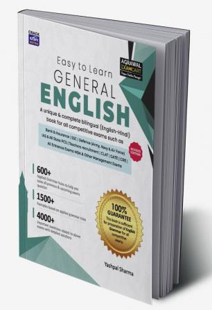 Examcart Latest Complete General English Book For All Government & Competitive Exams (Bank SSC Defense Management (CAT XAT GMAT) Railway Police Civil Services)