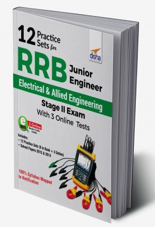 12 Practice Sets for RRB Junior Engineer Electrical & Allied Engineering Stage II Exam with 3 Online Tests