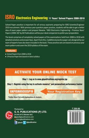 ISRO Electronics Engineering  Previous Years' Solved Papers (20082018)