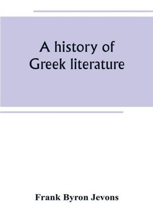 A history of Greek literature