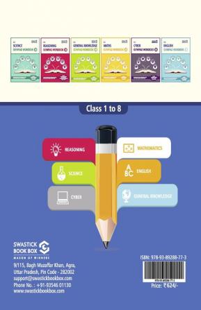 All in One Olympiad Workbok for Reasoning Math & Science - Class 8