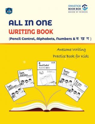 SBB All in One Writing Book Alphabets Nembers and Ka Kha Gha