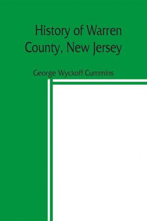 History of Warren County New Jersey