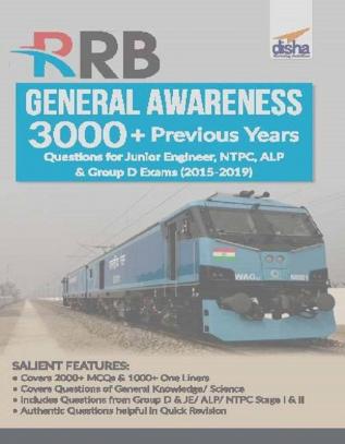 RRB General Awareness 3000+ Previous Years Questions for Junior Engineer NTPC ALP & Group D Exams (2015-2017)