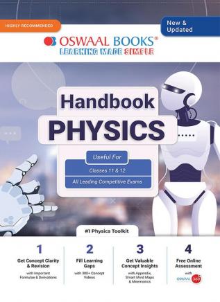 Oswaal Topper's Handbook Physics Classes 11 & 12 Entrance Exams (Engineering & Medical)
