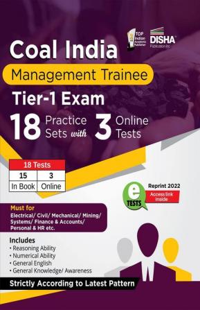 Coal India Management Trainee Tier I Exam 2020 - 18 Practice Sets with 3 Online Tests