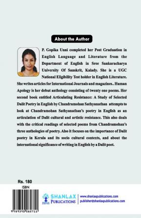 Articulating Resistance: A Study of Selected Dalit Poetry in English by Chandramohan Sathyanathan