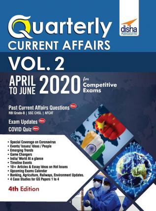 Quarterly Current Affairs Vol. 2 - April to June 2020 for Competitive Exams