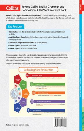 REVISED ENGLISH GRAMMAR & COMPOSITION Teacher's Manual 4