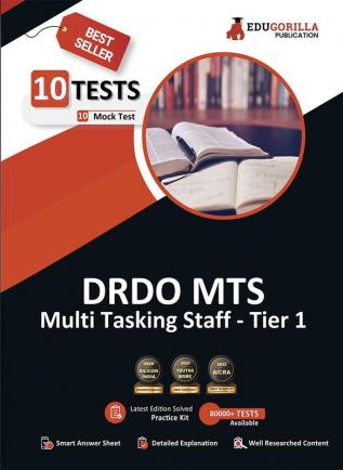 DRDO MTS Tier-1 Exam 2022 | Multi Tasking Staff - CBT 1 | 10 Full-length Mock Tests (1600+ Solved Objective Questions) | Free Access to Online Tests