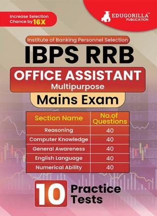 IBPS RRB Office Assistant Main Book 2023 (English Edition) - 6 Full Length Mock Tests and 12 Previous Year Papers (2200 Solved Questions) with Free Access to Online Tests