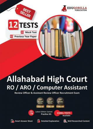 Allahabad High Court RO/ARO/Computer Assistant Book 2023 (English Edition) - 10 Mock Tests and 2 Previous Year Papers (2400 Solved Questions) with Free Access To Online Tests