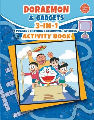 Doraemon & Gadgets: 3-IN-1 Puzzles + Drawing & Colouring + Stickers Activity Book