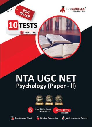 NTA UGC NET/JRF Psychology Book 2023 - Concerned Subject Paper II (English Edition) - 10 Mock Tests (1000 Solved Questions) with Free Access to Online Tests