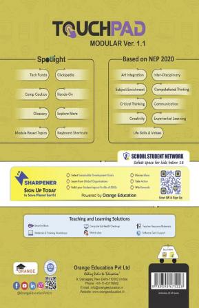 Touchpad Modular Ver. 1.1 Class 10 Computer Science Textbook | Windows 7 & Ms Office 2010 (Focusing On C++)