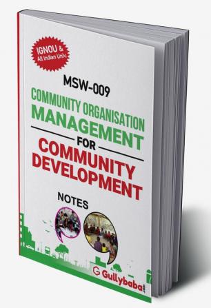 MSW-009 Community Organisation Management for Community Development