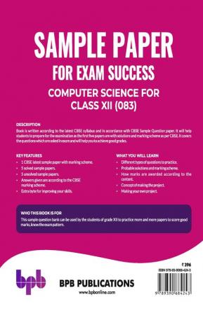 Computer Science for Class XII (083)