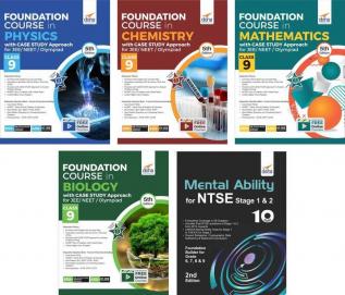 Foundation Course with Case Study Approach in Physics Chemistry Mathematics Biology & Mental Ability for JEE/ NEET/ Olympiad Class 9 - 5th Edition