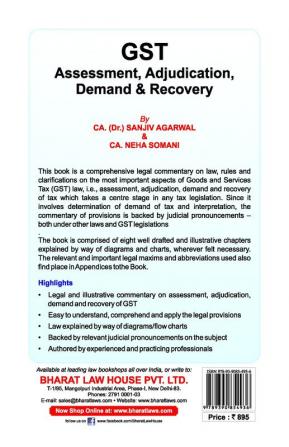 G S T Assessment Adjudication Demand & Recovery