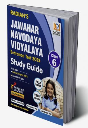 Jawahar Navodaya Vidyalaya (JNV) Guide book Class 6 with Solved Paper for JNV Entrance Exam 2023 (English Medium)