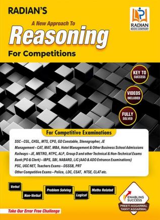 A New Approach To Reasoning Book for Competitive Exams 2022 Edition (English Medium)